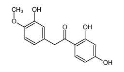 1-(2,4-dihydroxyphenyl)-2-(3-hydroxy-4-methoxyphenyl)ethanone 36754-72-0