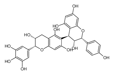 126716-08-3 (2R,3R,4S,2'R,3'R)-2-(4-Hydroxy-phenyl)-2'-(3,4,5-trihydroxy-phenyl)-3,4,3',4'-tetrahydro-2H,2'H-[4,6']bichromenyl-3,5,7,3',5',7'-hexaol