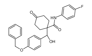 N-(4-fluorophenyl)-1-[(S)-hydroxy-(4-phenylmethoxyphenyl)methyl]-4-oxocyclohexane-1-carboxamide 182227-24-3