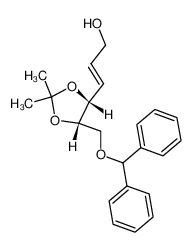 86348-35-8 (E)-3-((4R,5S)-5-((benzhydryloxy)methyl)-2,2-dimethyl-1,3-dioxolan-4-yl)prop-2-en-1-ol
