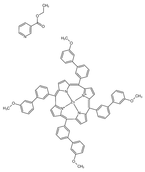 1261271-78-6 structure, C80H61N5O6Zn++