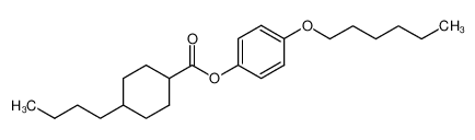 4-丁基环己烷羧酸-4-己基氧基苯酯图片