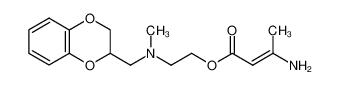 2-<N-Methyl-N-<(2,3-dihydro-1,4-benzodioxin-2-yl)methyl>amino>ethyl 3-aminocrotonate 119747-02-3