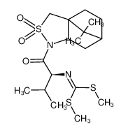 (2R)-N-((2S)-2-((bis(methylthio)methylidene)amino)-3-methylbutan-1-oyl)bornane-10,2-sultam 127556-10-9