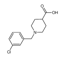 1-[(3-chlorophenyl)methyl]piperidine-4-carboxylic acid 901920-70-5