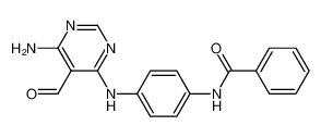 N-[4-(6-amino-5-formyl-pyrimidin-4-ylamino)-phenyl]-benzamide