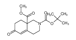 6-oxo-4,6,7,8-tetrahydro-3H-isoquinoline-2,8a-dicarboxylic acid 2-tert-butyl ester 8a-methyl ester