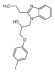 1-(4-iodophenoxy)-3-(2-propylbenzimidazol-1-yl)propan-2-ol