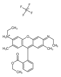 [9-(2-ethoxycarbonylphenyl)-6-(ethylamino)-2,7-dimethylxanthen-3-ylidene]-ethylazanium,tetrafluoroborate 54854-14-7