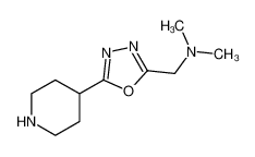 N,N-dimethyl-1-(5-piperidin-4-yl-1,3,4-oxadiazol-2-yl)methanamine
