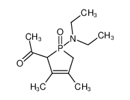 1-(1-diethylamino-3,4-dimethyl-1-oxo-2,5-dihydro-1H-1λ5-phosphol-2-yl)-ethanone
