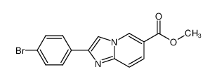 2-(4-bromo-phenyl)-imidazo[1,2-a]pyridine-6-carboxylic acid methyl ester 866133-69-9