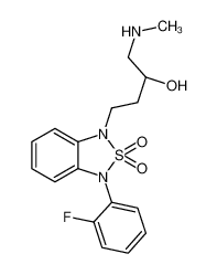 (2S)-4-[3-(2-Fluorophenyl)-2,2-dioxido-2,1,3-benzothiadiazol-1(3H )-yl]-1-(methylamino)-2-butanol