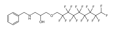2-Propanol, 1-[(2,2,3,3,4,4,5,5,6,6,7,7,8,8,9,9-hexadecafluorononyl)oxy]-3-[(phenylmethyl)amino]-