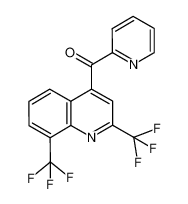 [2,8-bis(trifluoromethyl)quinolin-4-yl]-pyridin-2-ylmethanone 35853-55-5