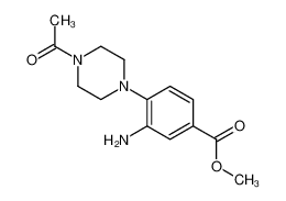 methyl 4-(4-acetylpiperazin-1-yl)-3-aminobenzoate 767316-73-4