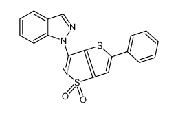 3-indazol-1-yl-5-phenylthieno[2,3-d][1,2]thiazole 1,1-dioxide 119120-84-2