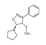 4-ethyl-3-phenyl-5-pyrrolidin-1-yl-4,5-dihydro-isoxazole 92647-93-3