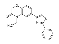 4-ethyl-6-(2-phenyl-1,3-thiazol-4-yl)-1,4-benzoxazin-3-one
