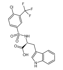 ((4-chloro-3-(trifluoromethyl)phenyl)sulfonyl)-L-tryptophan