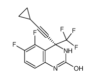 (4S)-4-(2-cyclopropylethynyl)-5,6-difluoro-4-(trifluoromethyl)-1,3-dihydroquinazolin-2-one 214287-90-8