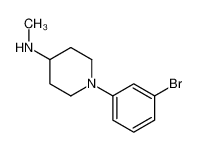 1-(3-bromophenyl)-N-methylpiperidin-4-amine 1184235-17-3