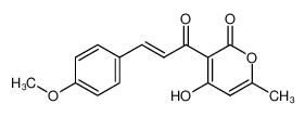 3-[(2E)-3-(4-methoxyphenyl)prop-2-enoyl]-4-hydroxy-6-methyl-2H-pyran-2-one 593278-93-4