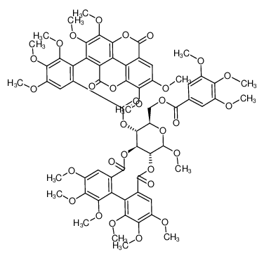 103744-89-4 structure, C65H64O30