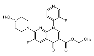1026462-10-1 structure, C21H21F2N5O3