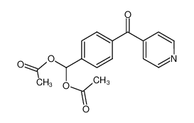 acetic acid acetoxy-[4-(pyridine-4-carbonyl)phenyl]methyl ester