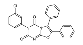 3-(3-chlorophenyl)-6,7-diphenyl-[1,3]oxazolo[3,2-a][1,3,5]triazine-2,4-dione 35629-67-5
