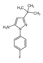 5-tert-butyl-2-(4-fluorophenyl)pyrazol-3-amine 778611-16-8