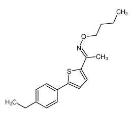 (E)-N-butoxy-1-[5-(4-ethylphenyl)thiophen-2-yl]ethanimine 93599-14-5