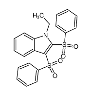 1-ethyl-2,3-bis(phenylsulfonyl)-1H-indole 98508-76-0