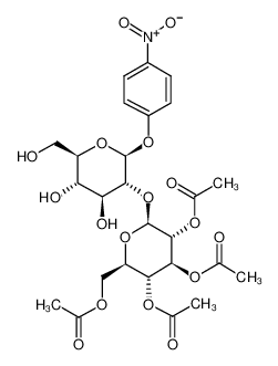 4-Nitrophenyl 2-O-(2,3,4,6-Tetra-O-acetyl-β-D-glucopyranosyl)-β-D-glucopyranoside 26255-69-6