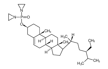 1-[aziridin-1-yl-[[(3S,8S,9S,10R,13R,14S)-17-[(2R,5R)-5-ethyl-6-methylheptan-2-yl]-10,13-dimethyl-2,3,4,7,8,9,11,12,14,15,16,17-dodecahydro-1H-cyclopenta[a]phenanthren-3-yl]oxy]phosphoryl]aziridine
