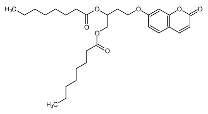 3-hydroxy-4-[(2-oxo-2H-1-benzopyran-7-yl)oxy]butane-1,2-diyl dioctanoate 646065-71-6