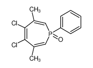 4,5-dichloro-3,6-dimethyl-1-phenyl-1λ<sup>5</sup>-phosphepine 1-oxide 109011-58-7