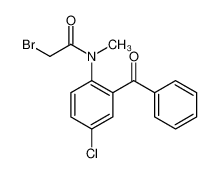 N-(2-benzoyl-4-chlorophenyl)-2-bromo-N-methylacetamide 2848-94-4
