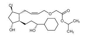 (5Z)-(9R,11R,15R)-9-chloro-15-cyclohexyl-11,15-dihydroxy-3-oxa-16,17,18,19,20-pentanor-5-prostenoic acid isopropyl ester
