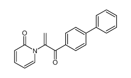 1-[3-oxo-3-(4-phenylphenyl)prop-1-en-2-yl]pyridin-2-one 108664-24-0