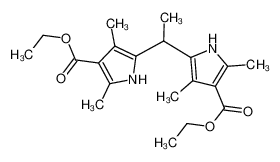 ethyl 5-[1-(4-ethoxycarbonyl-3,5-dimethyl-1H-pyrrol-2-yl)ethyl]-2,4-dimethyl-1H-pyrrole-3-carboxylate 75534-69-9