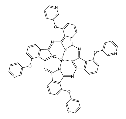 2,9,16,23-tetra(3-pyridyloxy)phthalocyanine copper(II) 185387-85-3