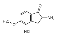 2-amino-5-methoxy-2,3-dihydroinden-1-one,hydrochloride 6285-85-4
