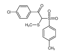 1-(4-chlorophenyl)-2-(4-methylphenyl)sulfonyl-2-methylsulfanylethanone 87228-55-5
