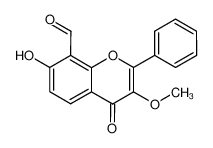 7-hydroxy-3-methoxy-4-oxo-2-phenyl-4H-chromene-8-carbaldehyde 873414-50-7