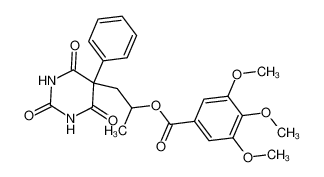 1-(2,4,6-trioxo-5-phenyl-1,3-diazinan-5-yl)propan-2-yl 3,4,5-trimethoxybenzoate
