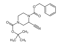1-O-benzyl 4-O-tert-butyl 2-cyanopiperazine-1,4-dicarboxylate 955016-62-3