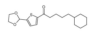 5-环己基-1-[5-(1,3-二氧戊环-2-基)-2-噻吩基]-1-戊酮