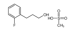 3-(2-fluorophenyl)propan-1-ol,methanesulfonic acid 166949-93-5
